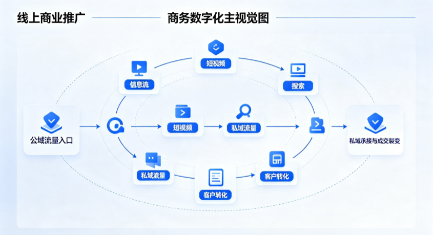 呼和浩特线上商业推广怎么做？全域流量闭环搭建与低成本转化实战指南